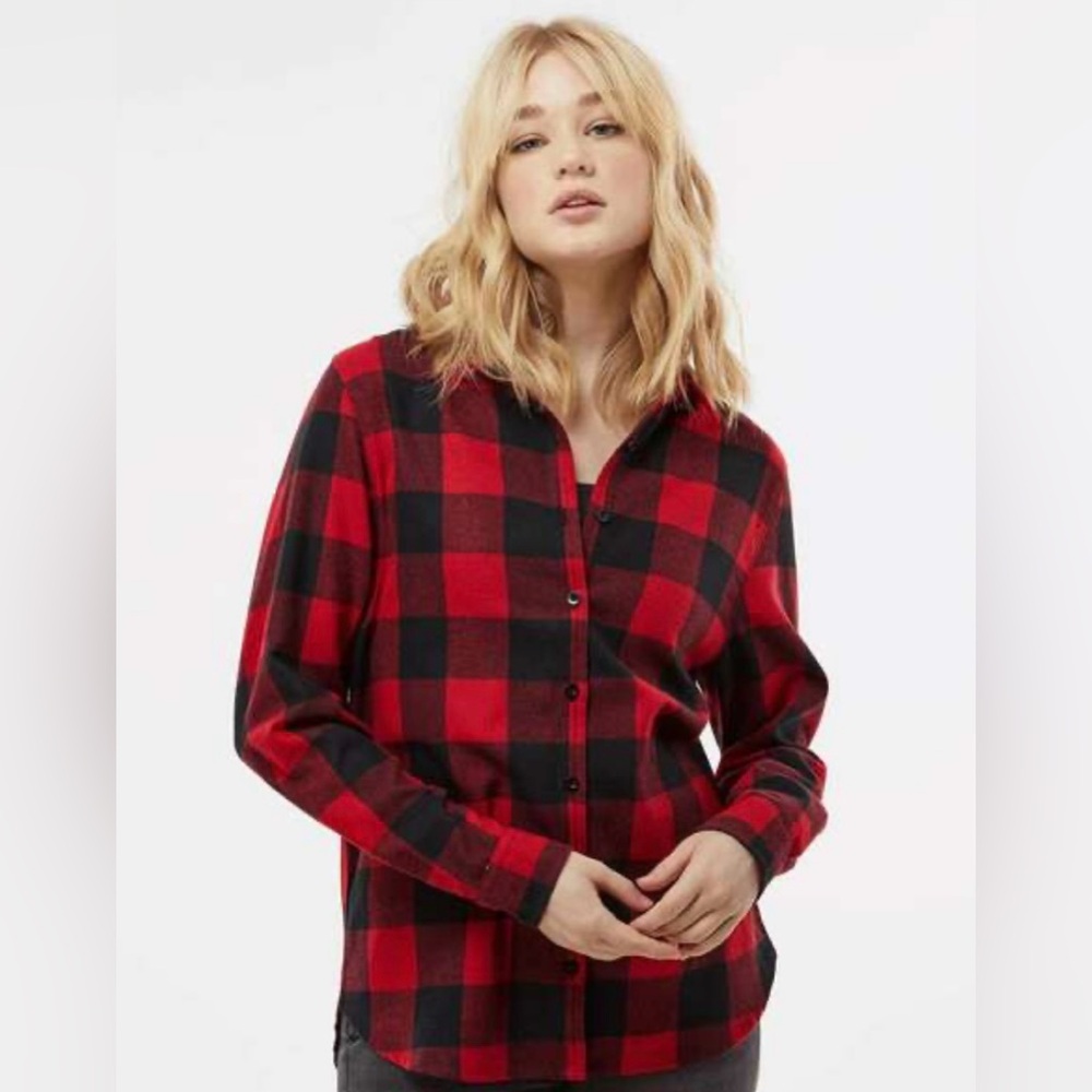 TNA Red Plaid Flannel Shirt